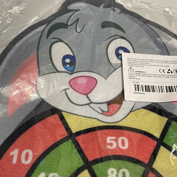 Rabbit Family Interactive Educational Toy -Cartoon Animal Dart Board Sticky Ball - Picture 4 of 7